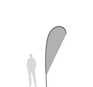 Bandiera a Goccia Large - Altezza Totale 315 cm
