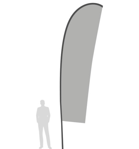 Bandiera a Coltello Xlarge - Altezza 505 cm
