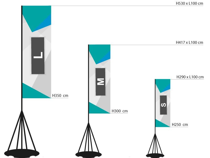 stampa bandiere pubblicitarie Flag Display - Siglaprinting. it